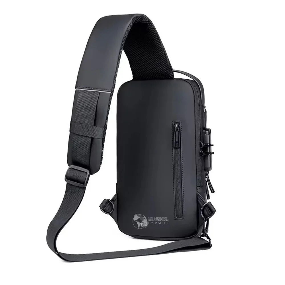 UrbanShield™ Bolso Antirrobo con USB y Bloqueo RFID