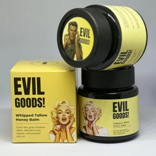 Evil Goods™ Bálsamo Facial Natural de Sebo y Miel