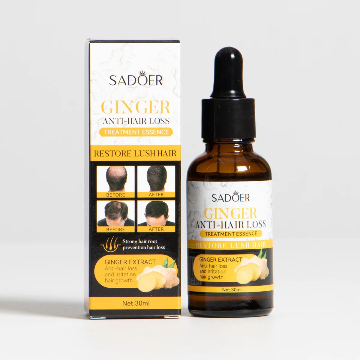 Sadoer Ginger™ Serum Capilar Anticaída de Jengibre