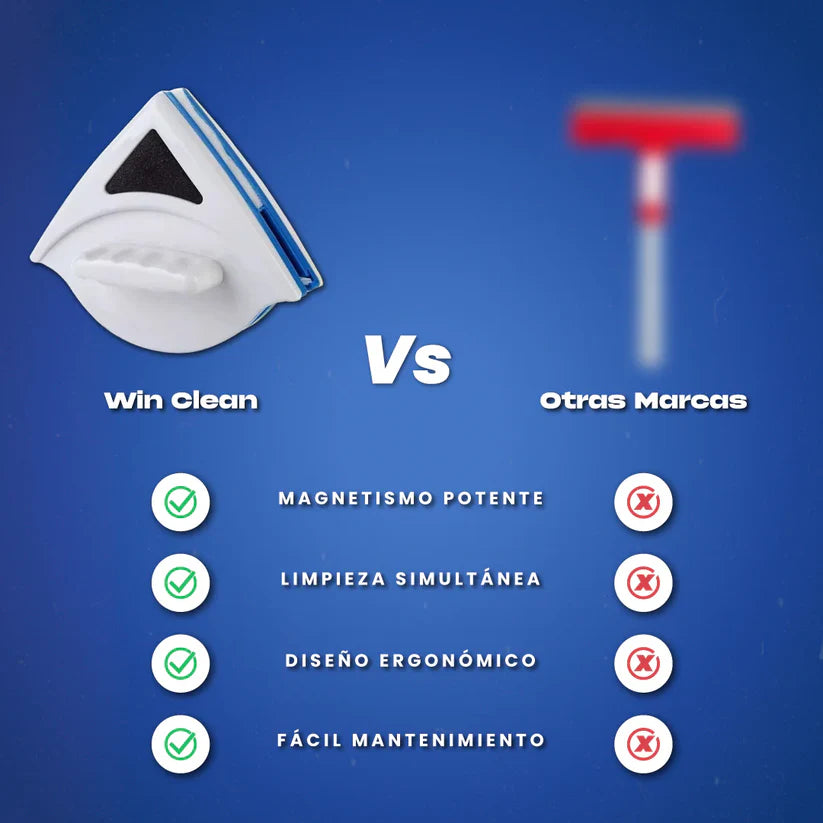 WinClean™ Limpiador Magnético de Vidrios de Doble Cara