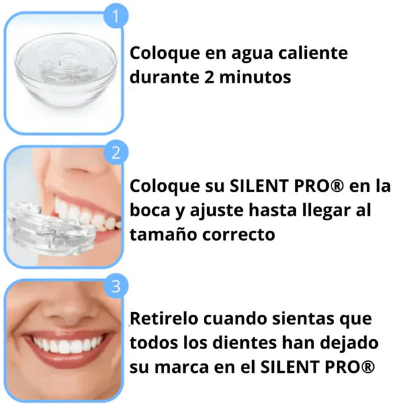 SILENT PRO™ Protector Bucal Anti‑Ronquidos para un descanso total
